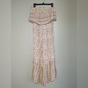 Strapless floral jumpsuit, medium